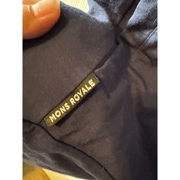 MONS ROYALE COVERT MID-HIT HOODY Merino Wool Sz M - Picture 4 of 9